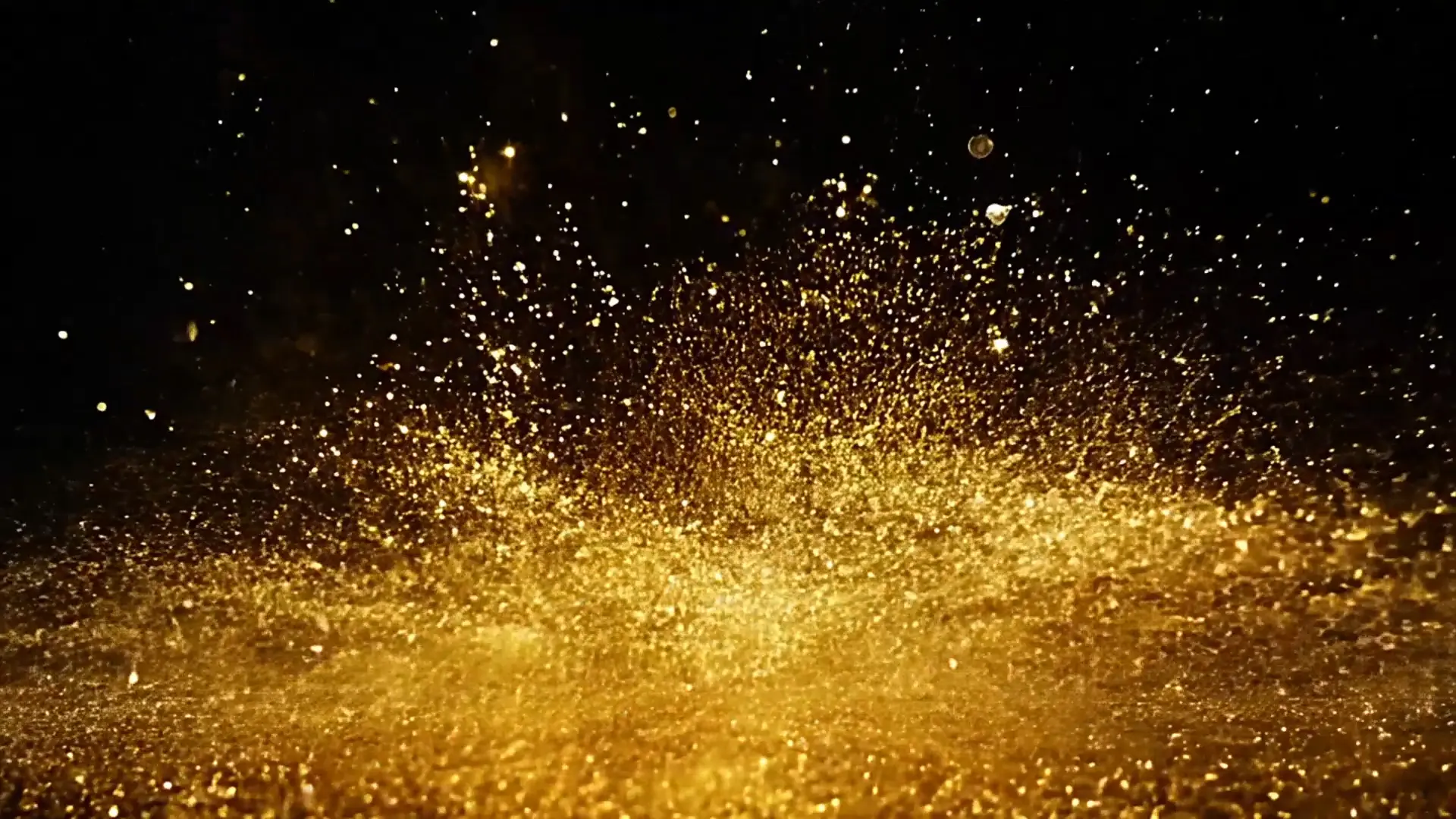 Elegant Gold Dust Shimmer Effect Overlay for Motion Graphics